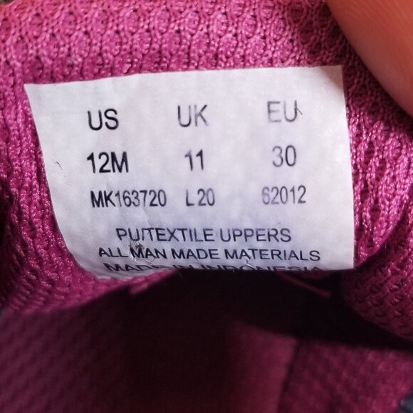 Merrell Girl's Size 12 Hiking Running Shoes Blue & Pink - Picture 7 of 12